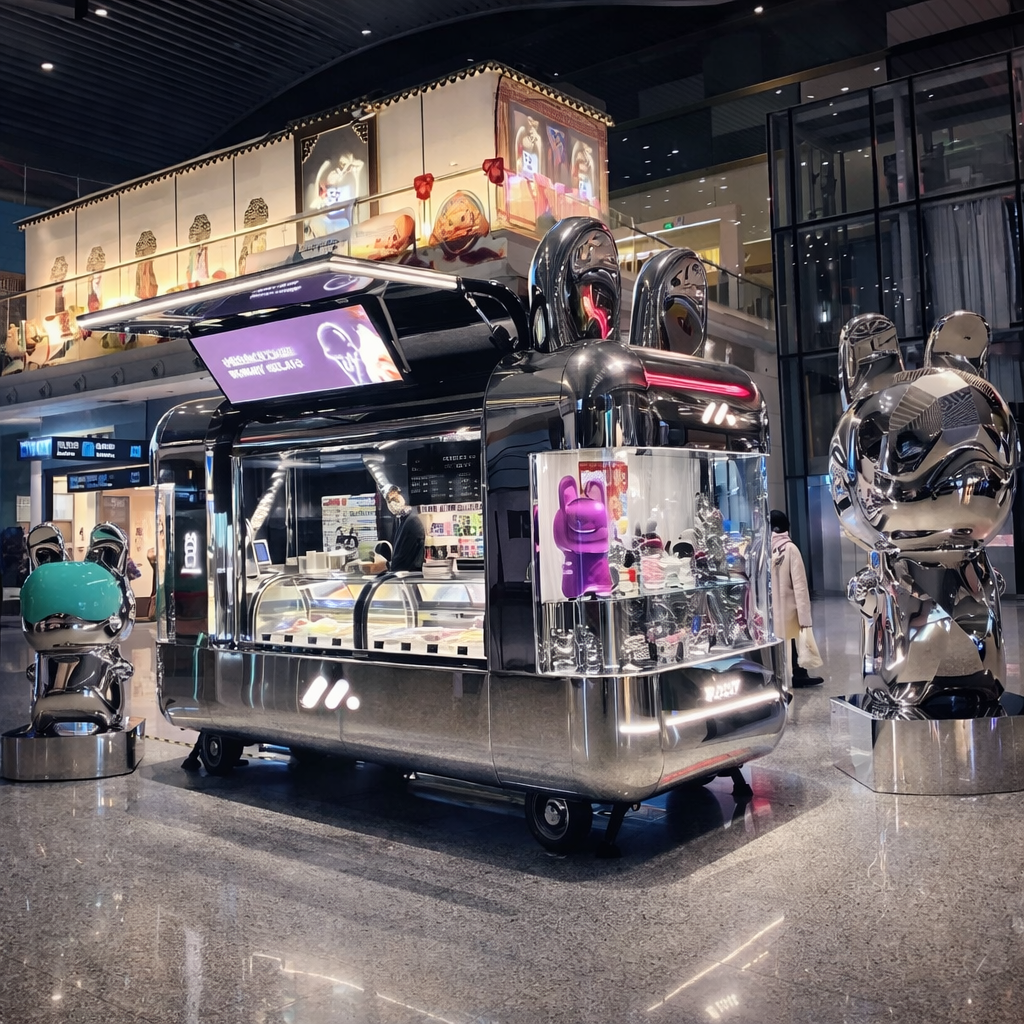 Custom built cheap mobile fully kitchen equipped coffee drink trailer for sale details