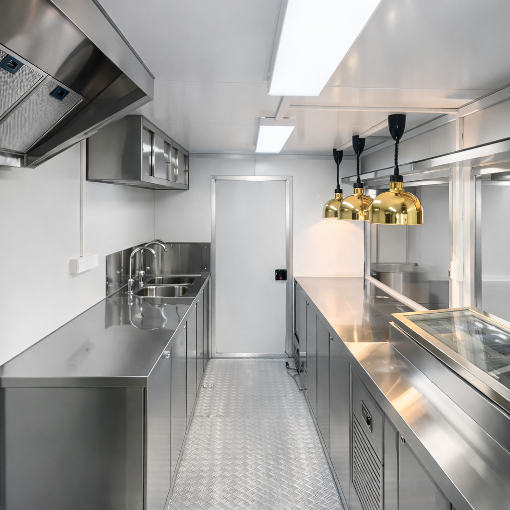 Fully Equipped Food Truck Fully Equipped Mobile Restaurant Ice Cream Pizza Hot Dog Mobile Concession Food Truck Trailer With Kitchen supplier