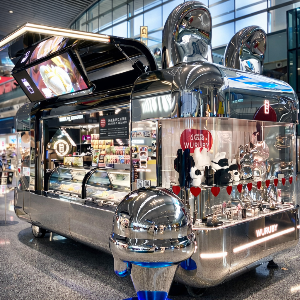 Custom built cheap mobile fully kitchen equipped coffee drink trailer for sale details