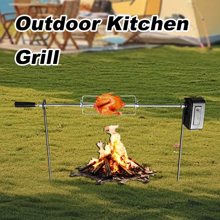 Outdoor Kitchen Grill & Portable BBQ Grill Sale: Rotisserie Grill Vendors at Your Service!
