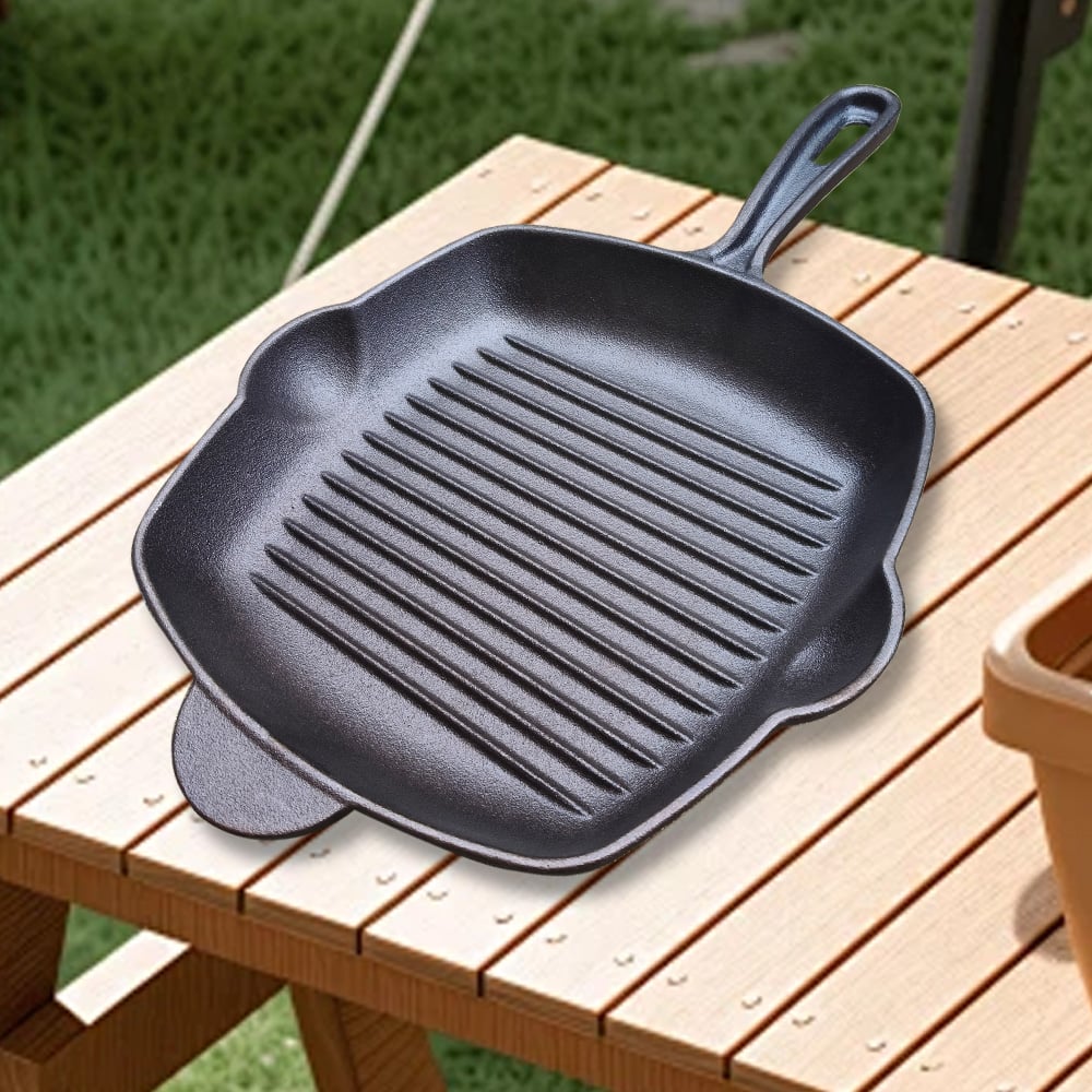 Produttore di attrezzature per barbecue all'aperto, padella con design integrato