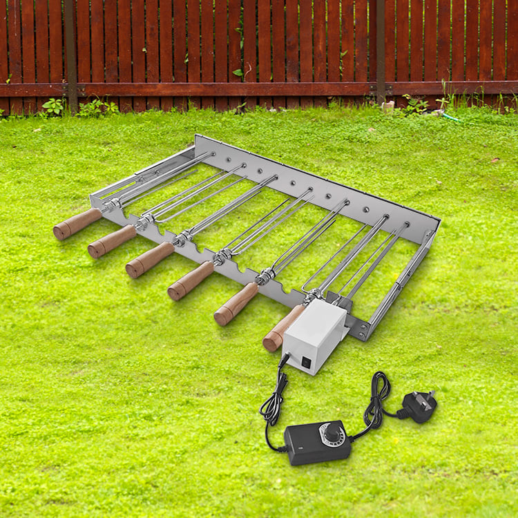 Outdoor barbecue Cyprus grill skewer set, three-pronged stainless steel fork, support customization