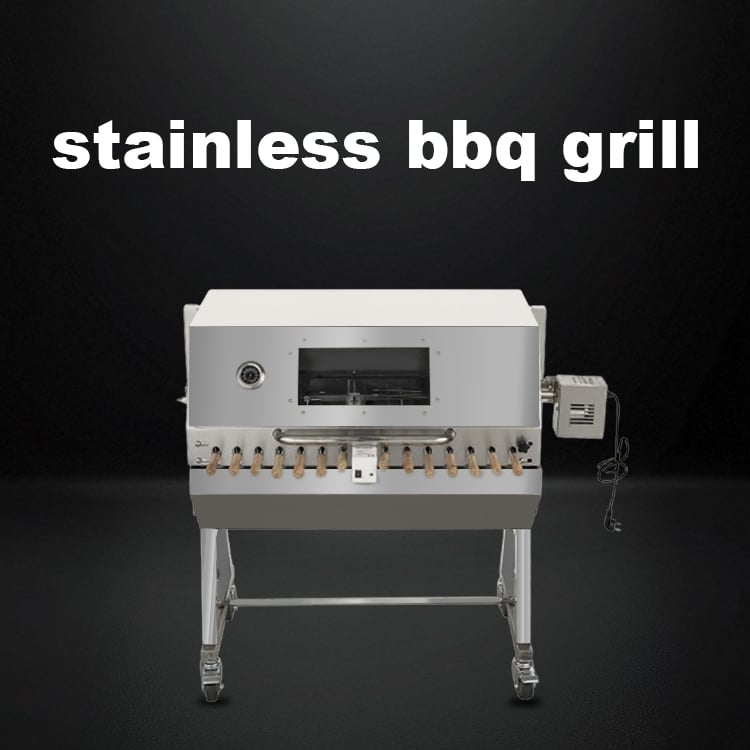 Cyprus BBQ —— Flaming coals cyprus grill spit