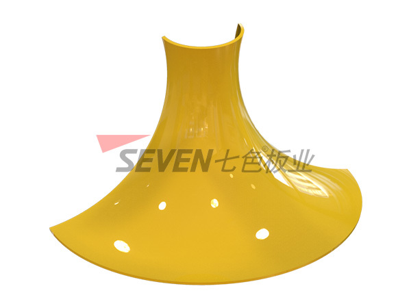 Hyperbolic aluminum veneer
