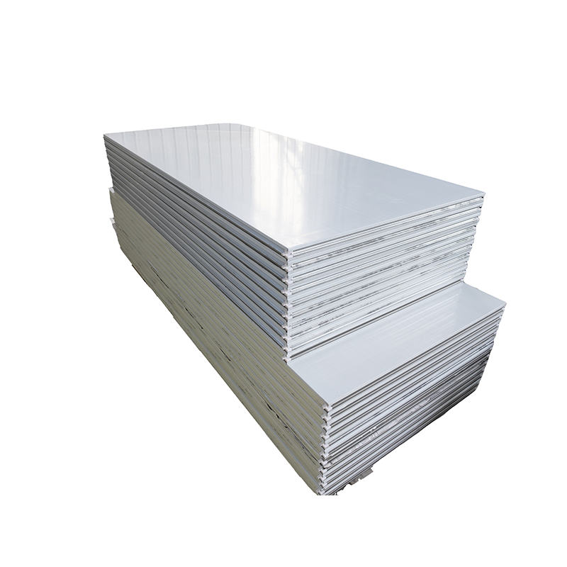 Durable PIR and rock wool insulation aluminum core steel material sandwich panels for workshop and hotel building roof and wall