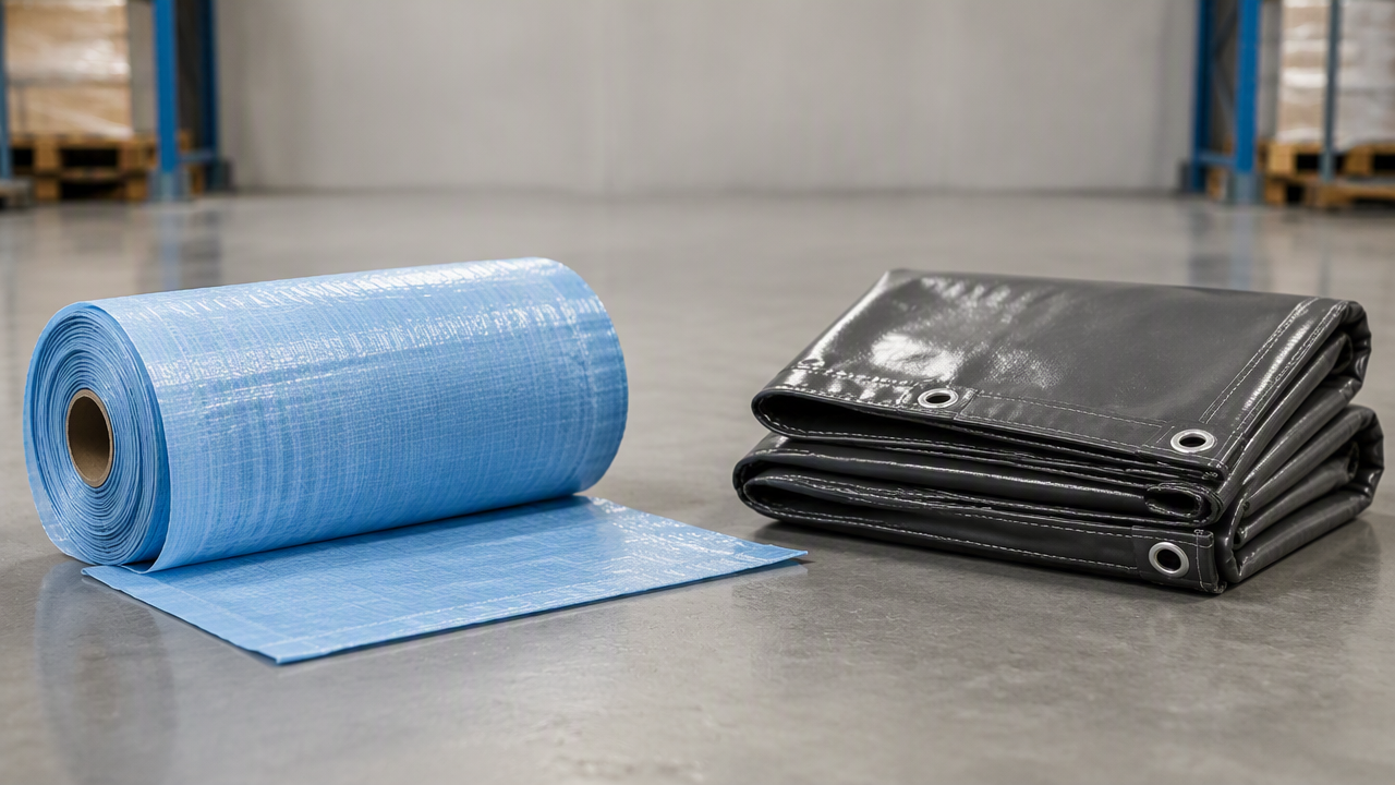 PE Tarpaulin vs PVC Tarpaulin: How to Choose for Truck, Construction and Outdoor Covers