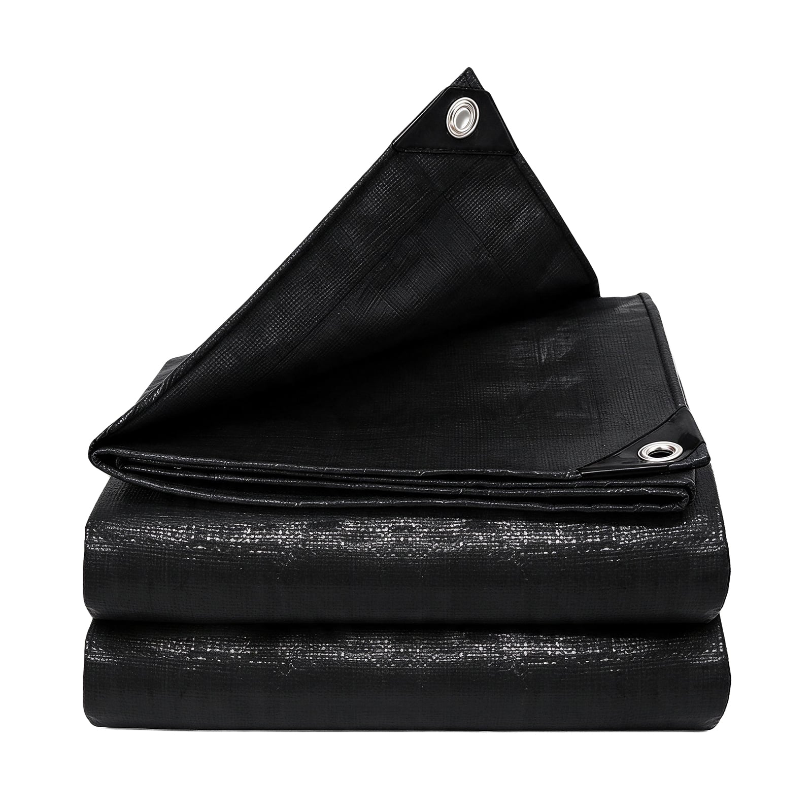 Black Uv Resistant Heavy Duty Tarp Waterproof Customized Size and Color Available for Outside Application for Sale
