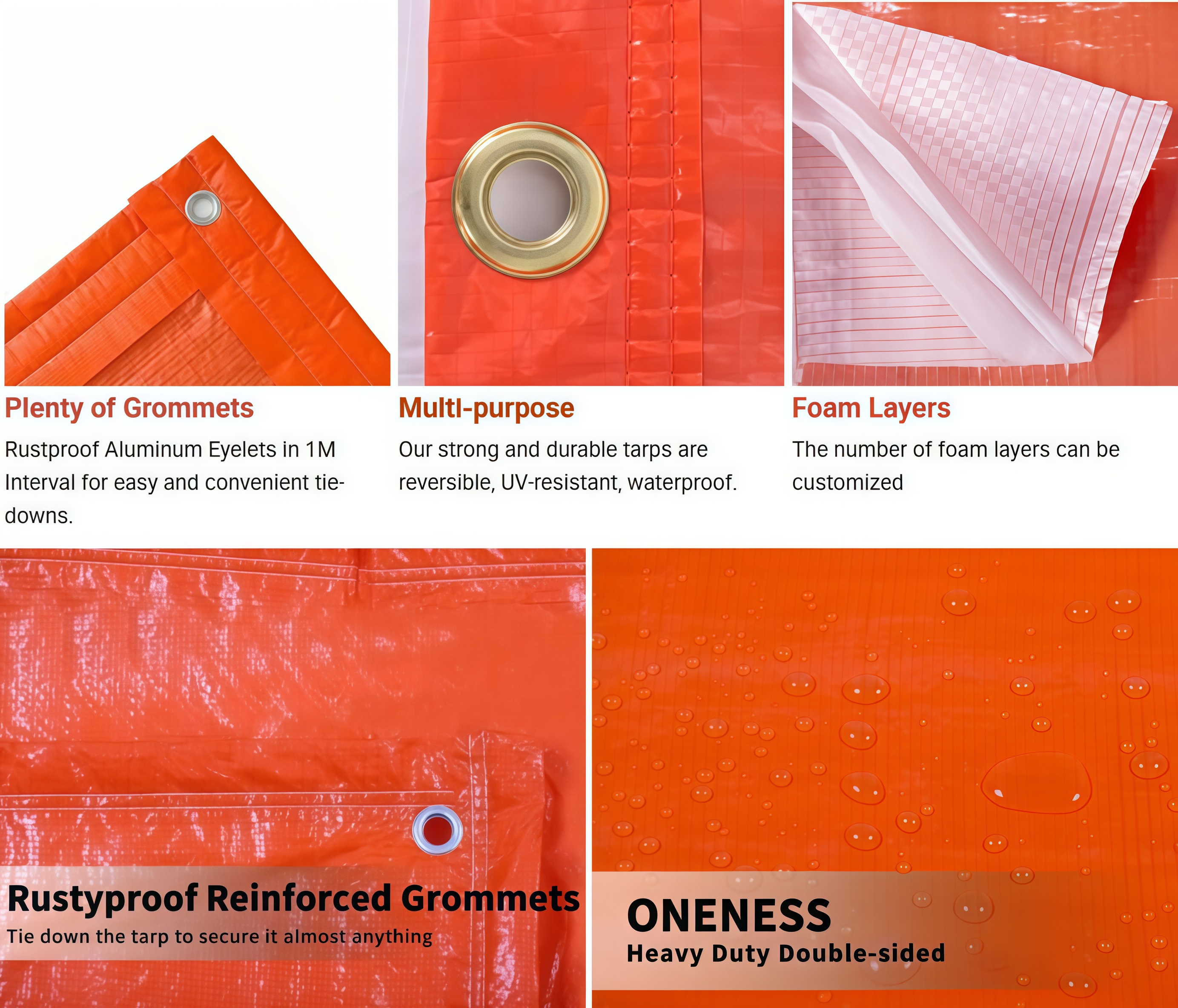 High-rise building wrapped with orange insulated scaffolding tarp for winter construction.png