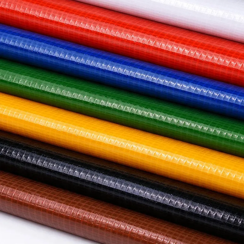 PVC Coated 100% Acrylic Mesh Fabric High Tensile Industrial Dustproof for Swimming Pools Heat-Insulation Heavyweight in Stock