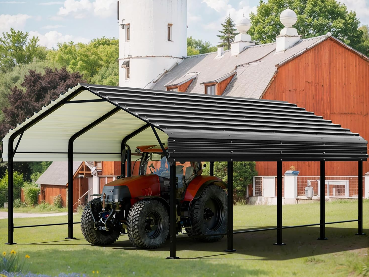 Portabler Metall-Carport – Langlebig, vielseitig einsetzbar und zuverlässiger Schutz