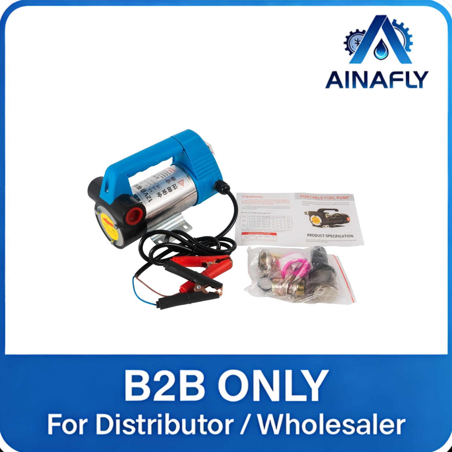 Hot Selling 12V 24V Electric Diesel and Kerosene Fuel Pump Self-Priming Low Pressure Oil Pump for Gas Station Refueling