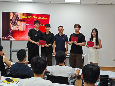 GTIG Guomian Concludes “100-Day English Challenge” with Final Presentation Showcase