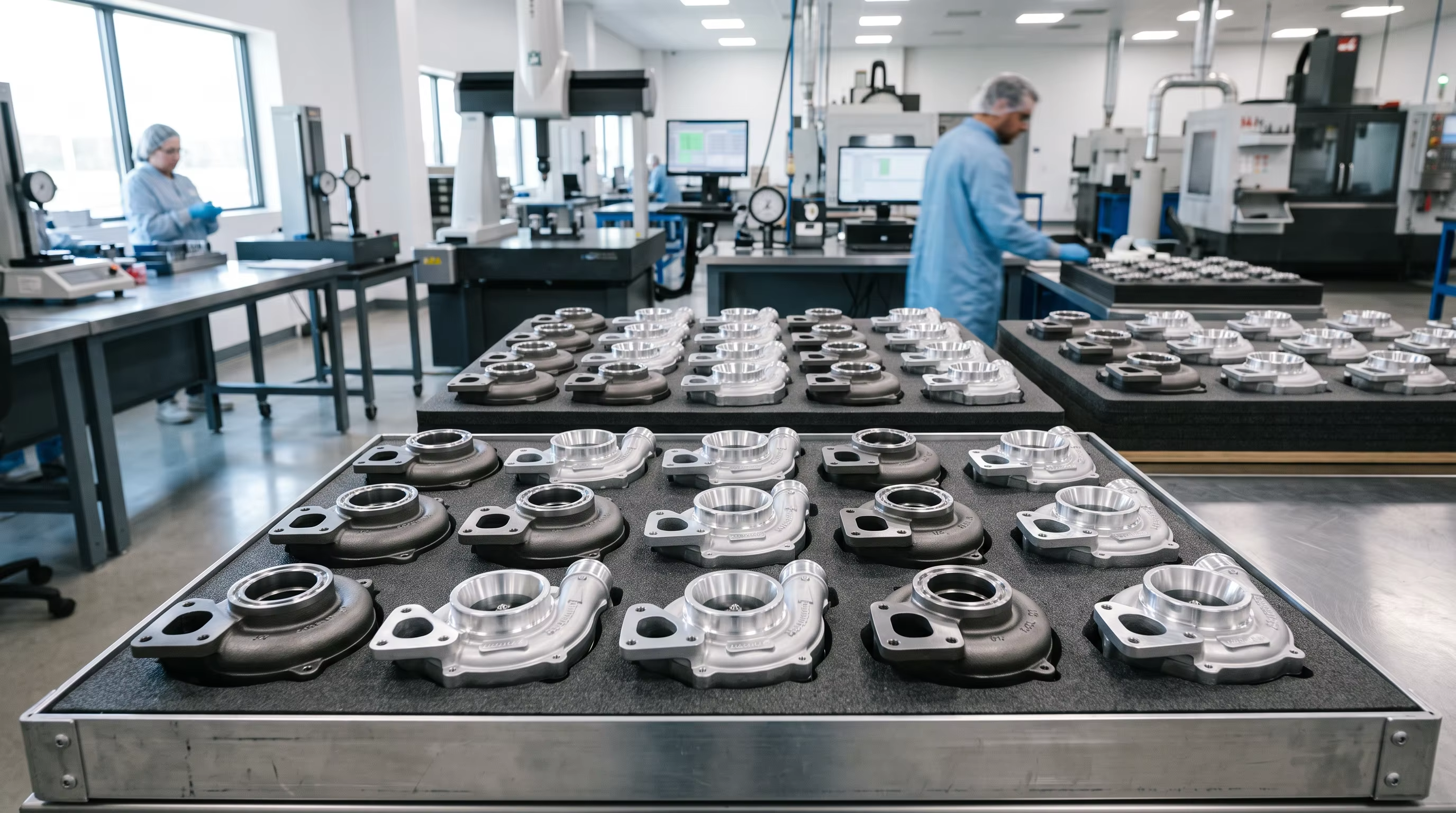 Turbocharger Turbine & Compressor Housing Casting: High-Nickel Alloys, Precision Tooling, and CNC Machining