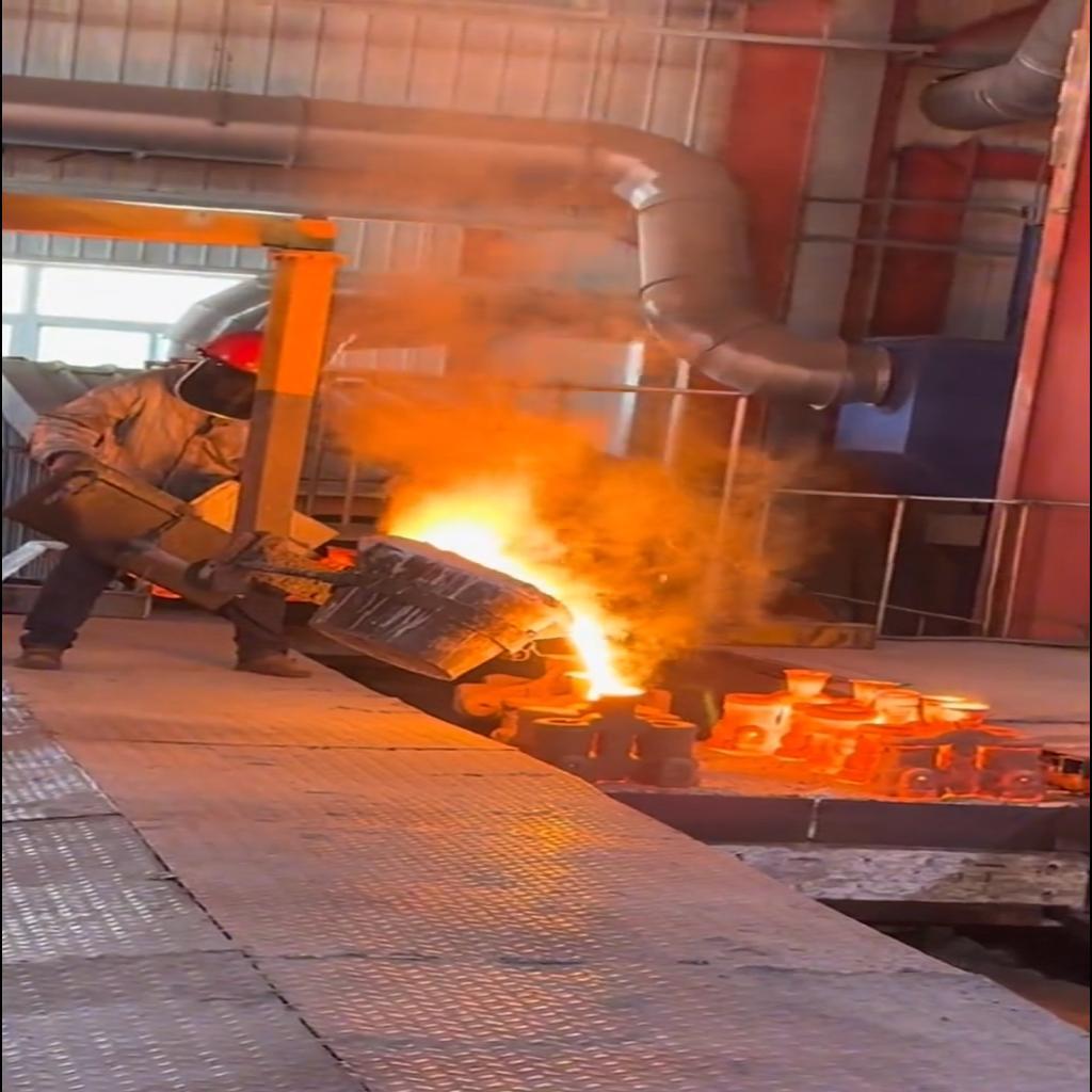Pouring process of our workshop
