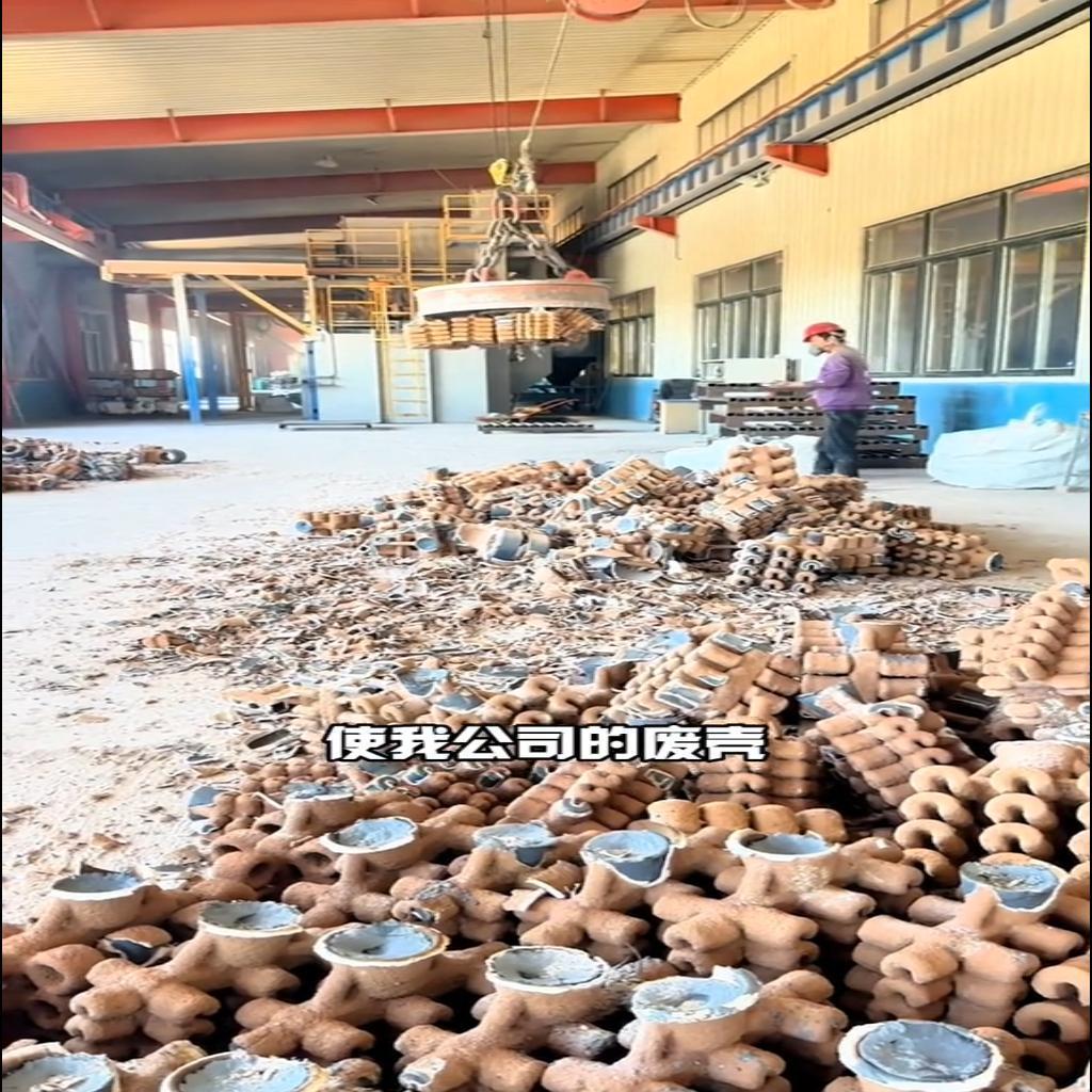 Treatment of spent shells in casting