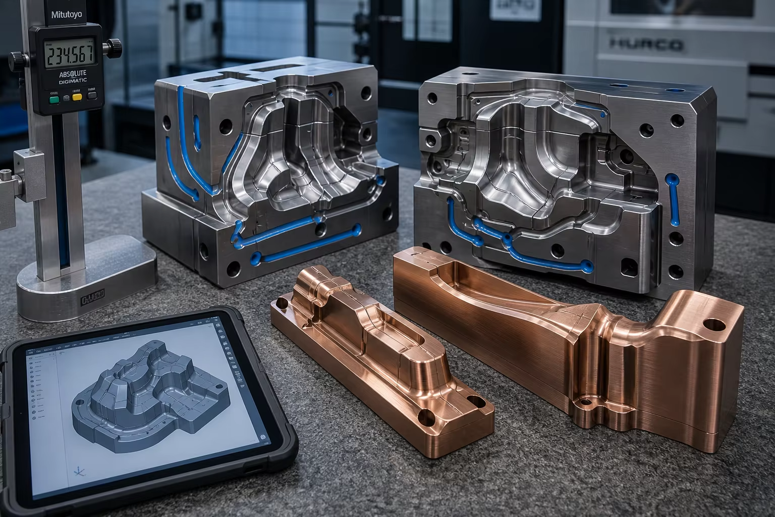 Precision Cast Hot-Work Tool Steels & Mold Alloys: Cast-to-Shape H13, Beryllium-Copper Cores, and Vacuum Heat Treatment