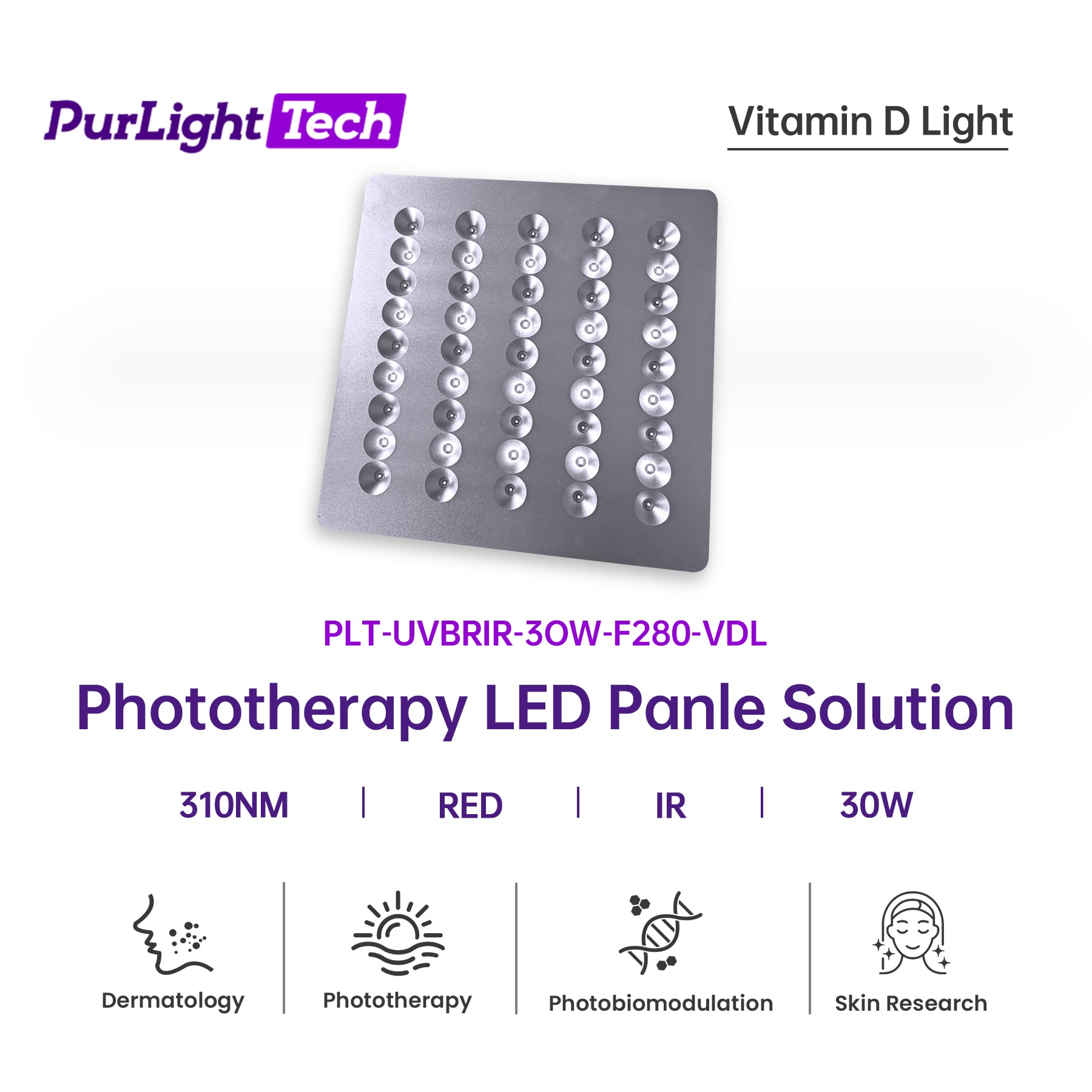 Vitamin D Light - UVB 310NM Red IR LED
