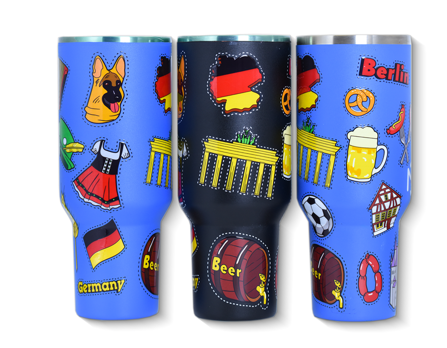 360° Seamless Spiral Tumbler Printing Tech