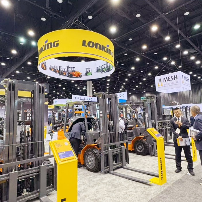 Longong Unveiled Promat 2025 With a Number Of Innovative Forklifts, Demonstrating China's Manufacturing Strength