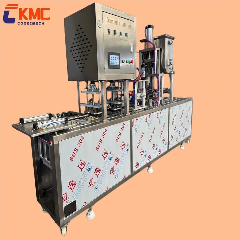 Continuous Automatic Box sealing machine/Box type Packing Machine/Food Container Sealed Machine