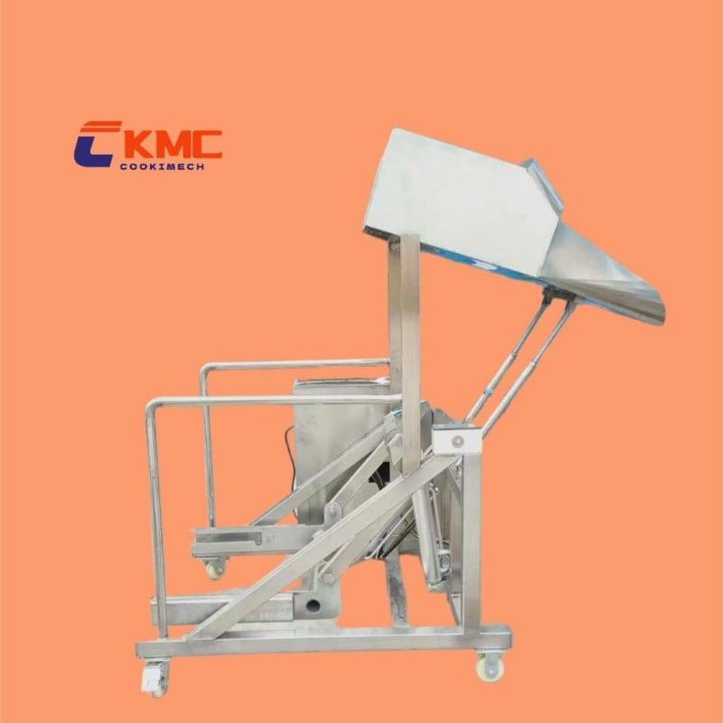 Industrial Material Handling Customized 304 Food-grade Bucket Car Trolley with Lifting Ears Cross Reinforcement