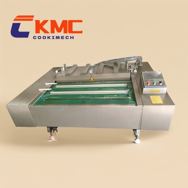 Industrial Continuous Vacuum packaging machine . Belt Rolling Type Vacuum Packing Sealing Machine