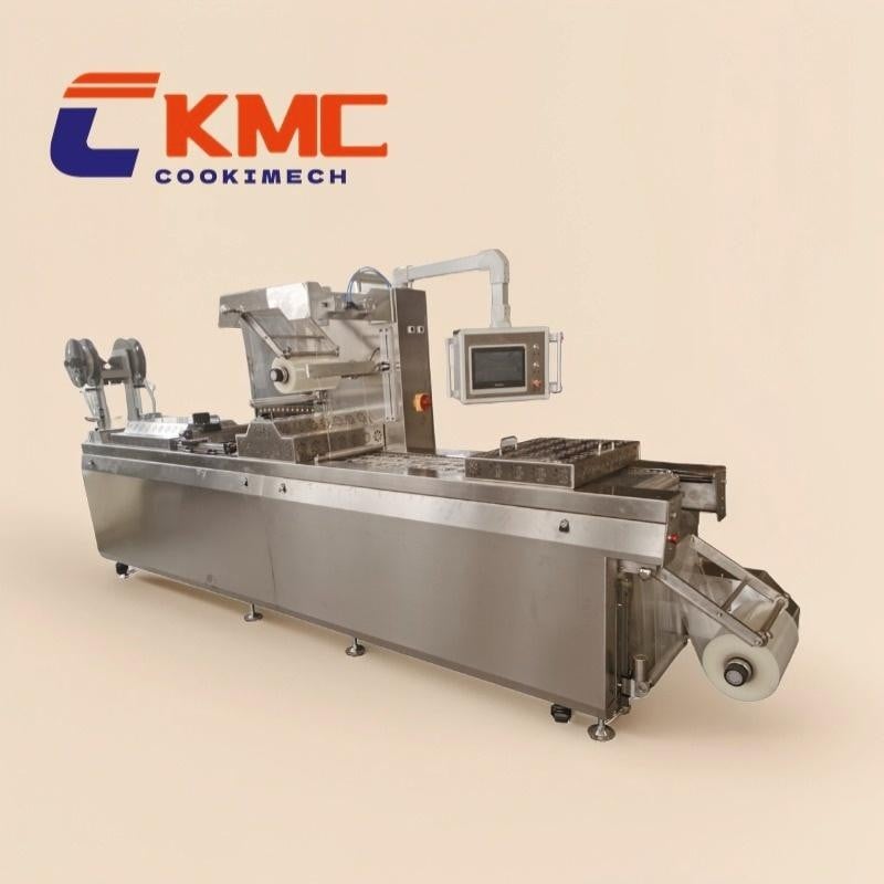 Automatic Stretch Film Vacuum Packaging Machine/Continuous Thermoforming Vacuum sealing Machine