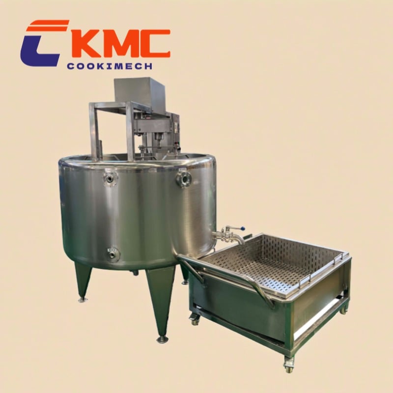 Cheese Blending tank with Agitator Equipment Dairy machine Cheese Processing Line Cheese fermentation Vat