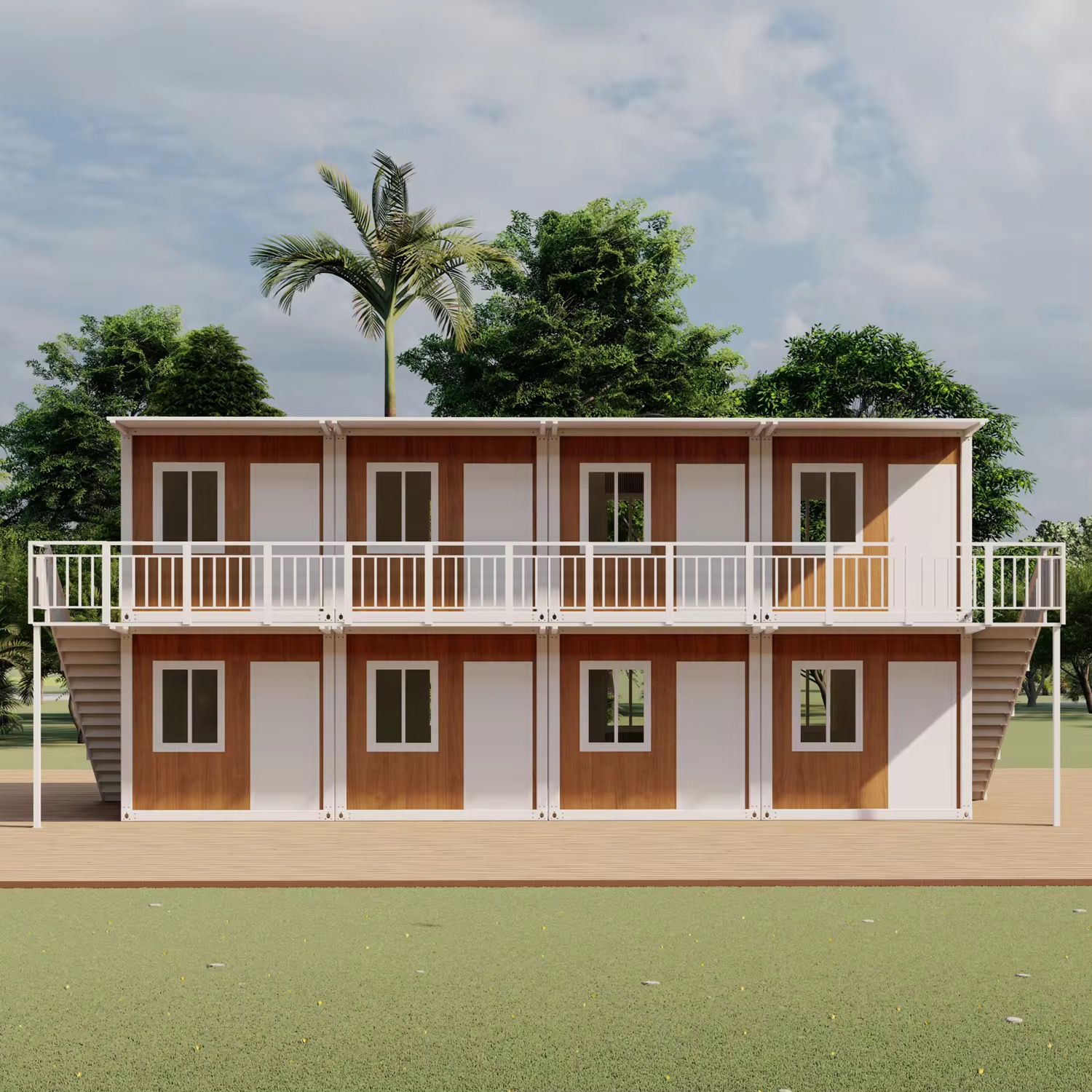What features allow fold out container homes to deploy in 10 minutes