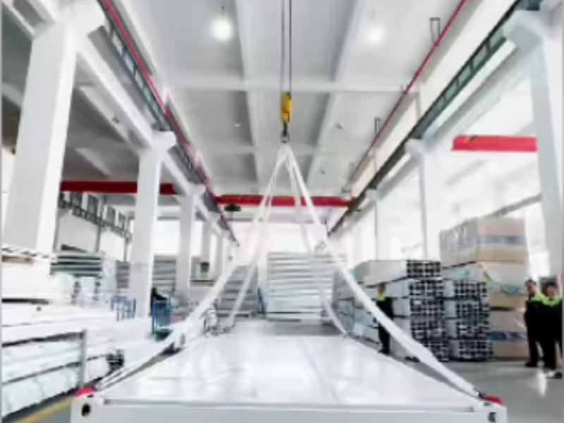 Product video of Z-shaped folding container house
