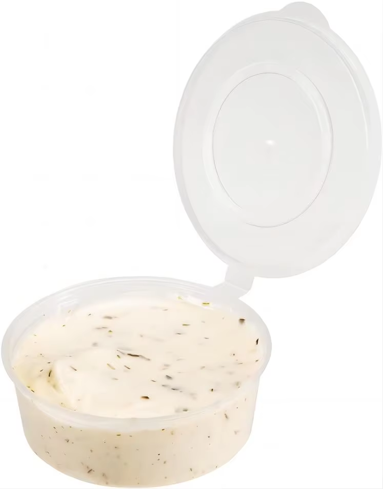 Various Microwave Disposable Pp Plastic Condiment Sauce Cups Container With Lids