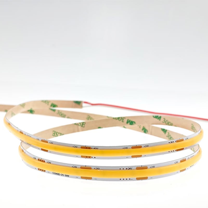 低電圧COB-408D-8MM - 10メートルで電圧降下のないライトストリップ：お客様専用のODM／OEM照明ソリューション