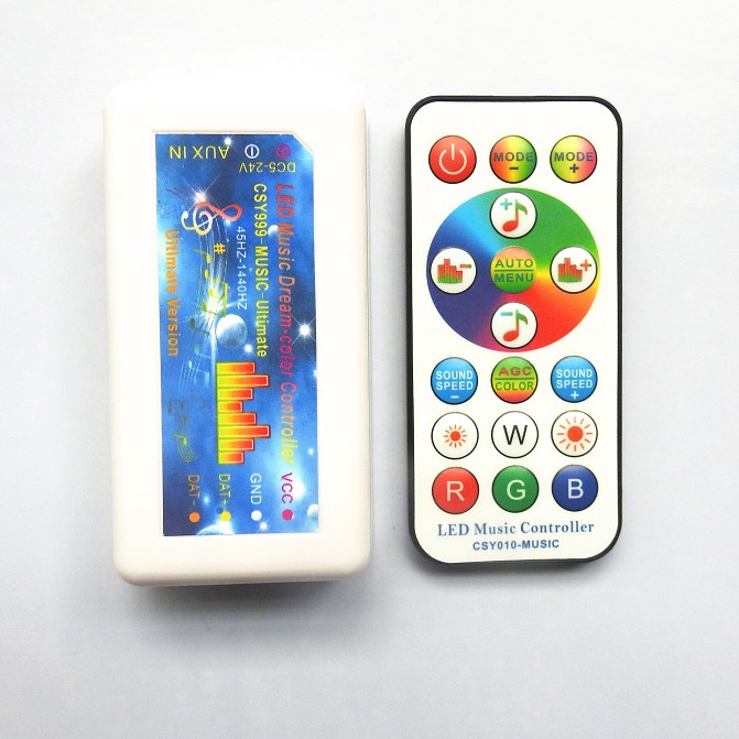 LEDカラフルミニミュージックコントローラー（内蔵マイク付き）