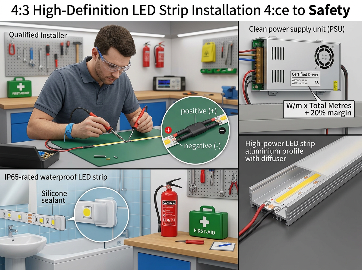 Veiligheid bij de installatie van LED-strips: wat elke installateur moet weten