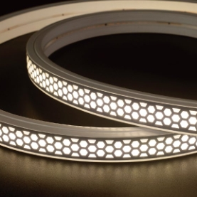 Grid anti dizziness positive emitting silicone light strip