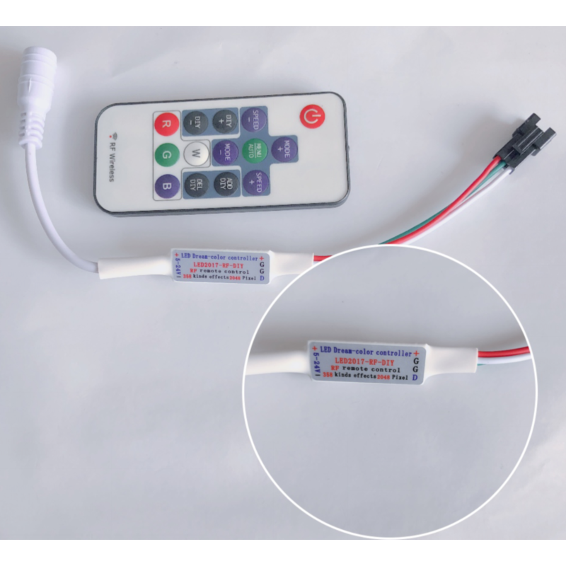 RF14 button / 17-button DIY Mini RGB controller