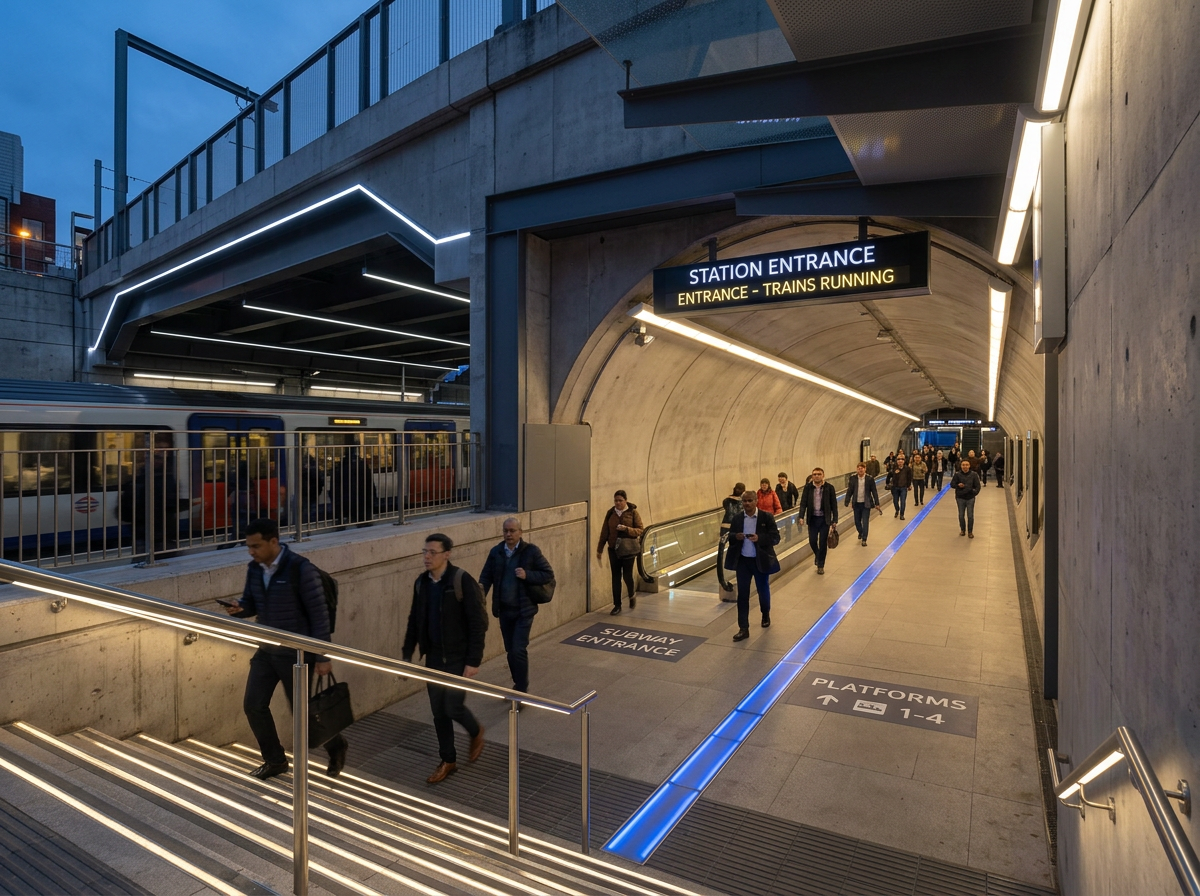 LED-strips in het openbaar vervoer en de infrastructuur