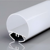 Round three sided luminous series aluminum profiles