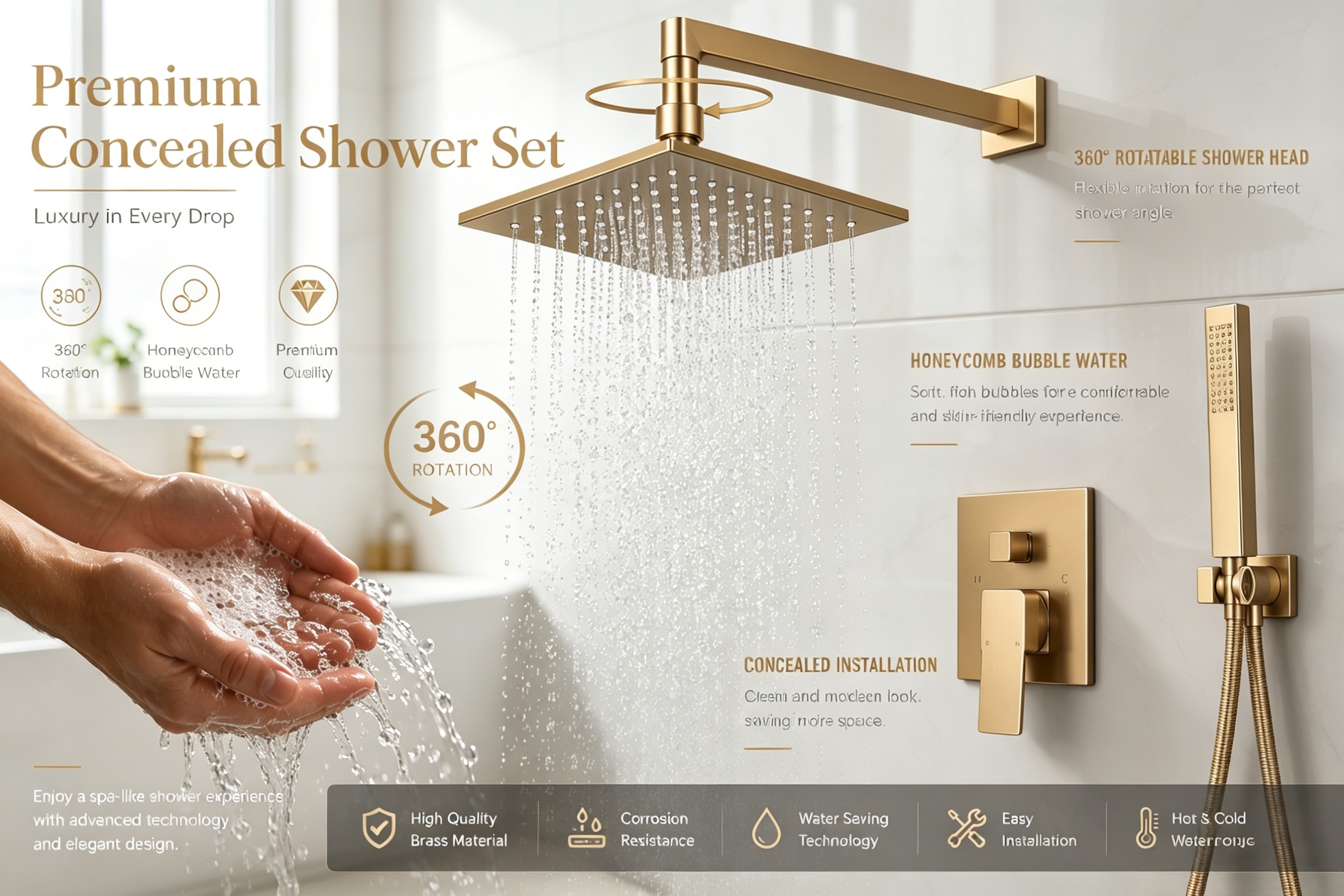 Unmatched Luxury and Functionality in Your Shower Experience