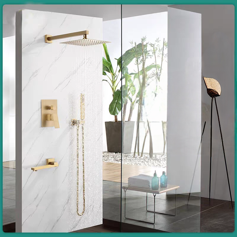 Premium Quality Shower Head Set Gold for Luxurious Bathrooms