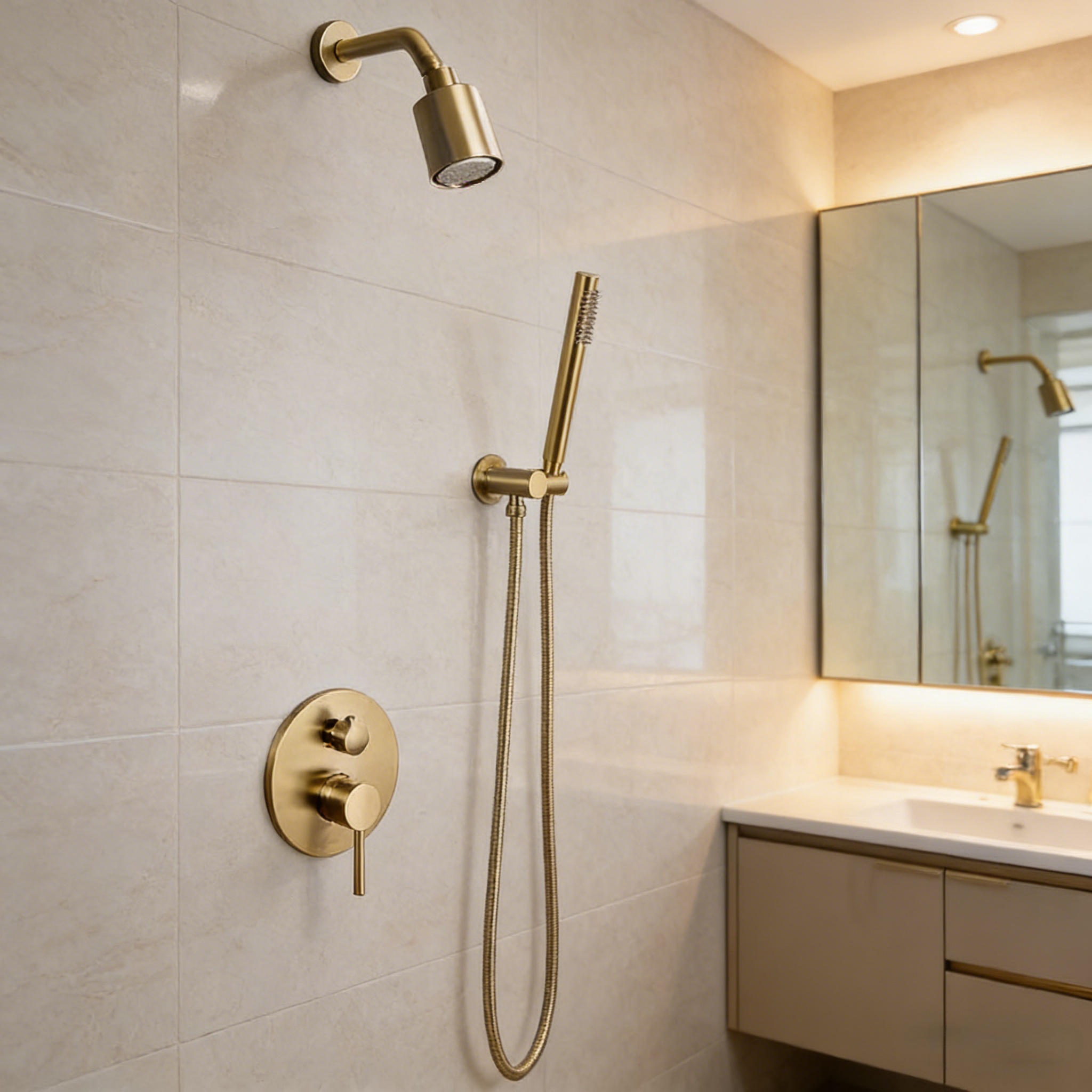 Discover the Unmatched Benefits of Our Brass Gold Shower System
