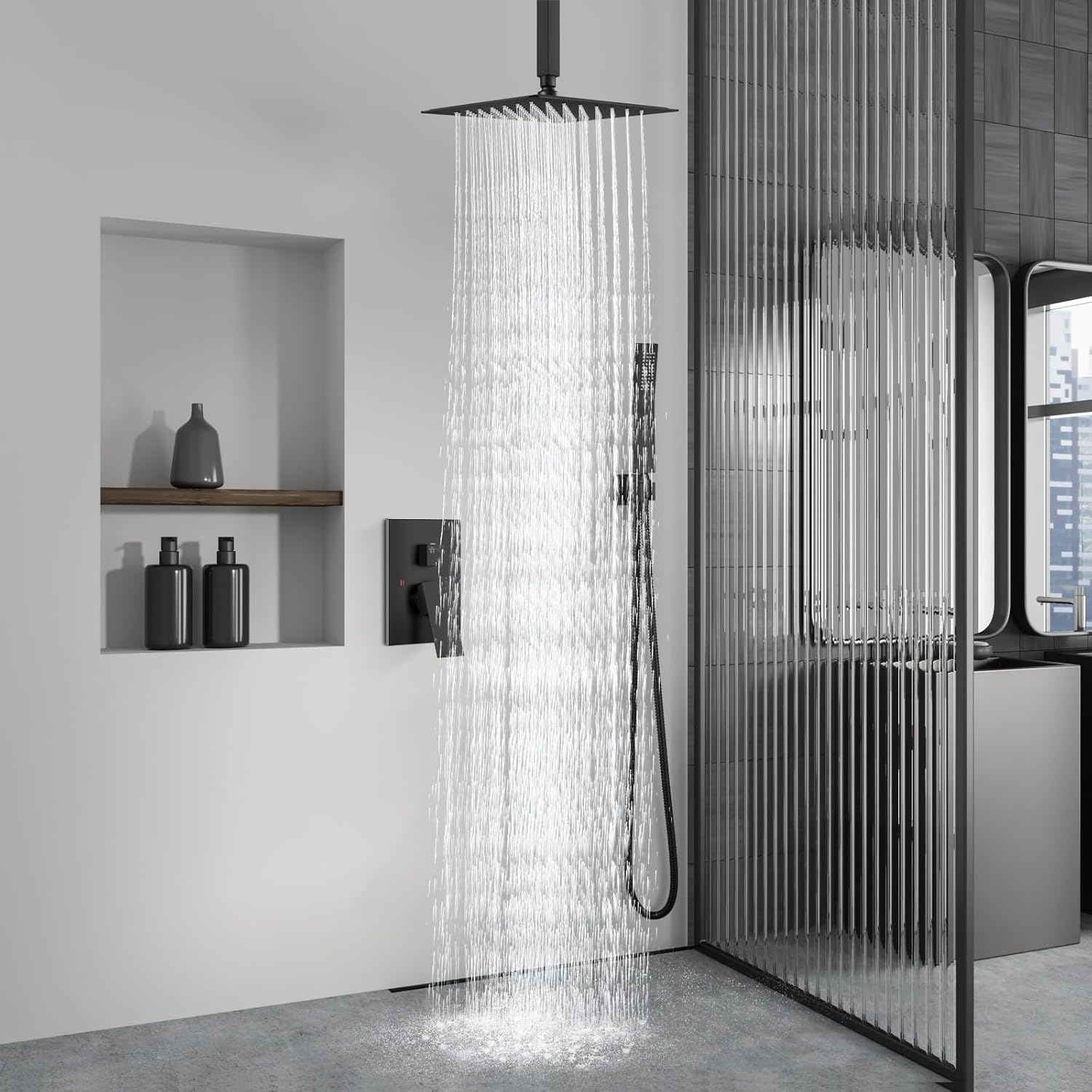 Ceiling Shower Head Solutions for Master Suites