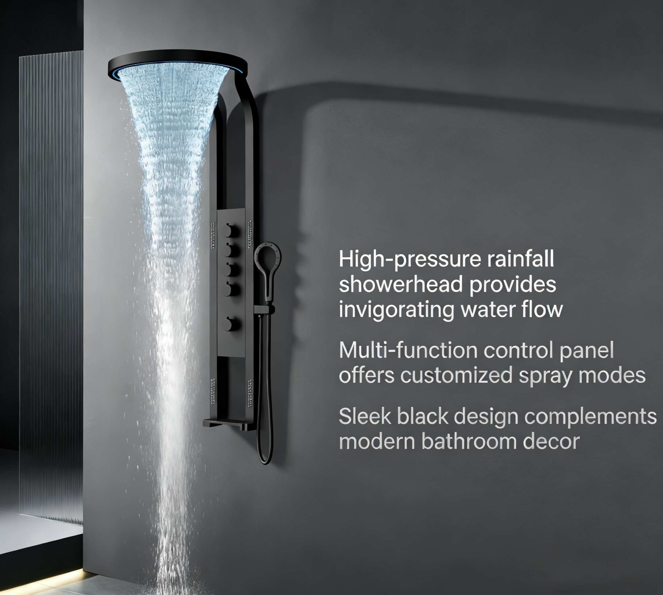 Discover the Unmatched Benefits of Our Black Shower Head Set