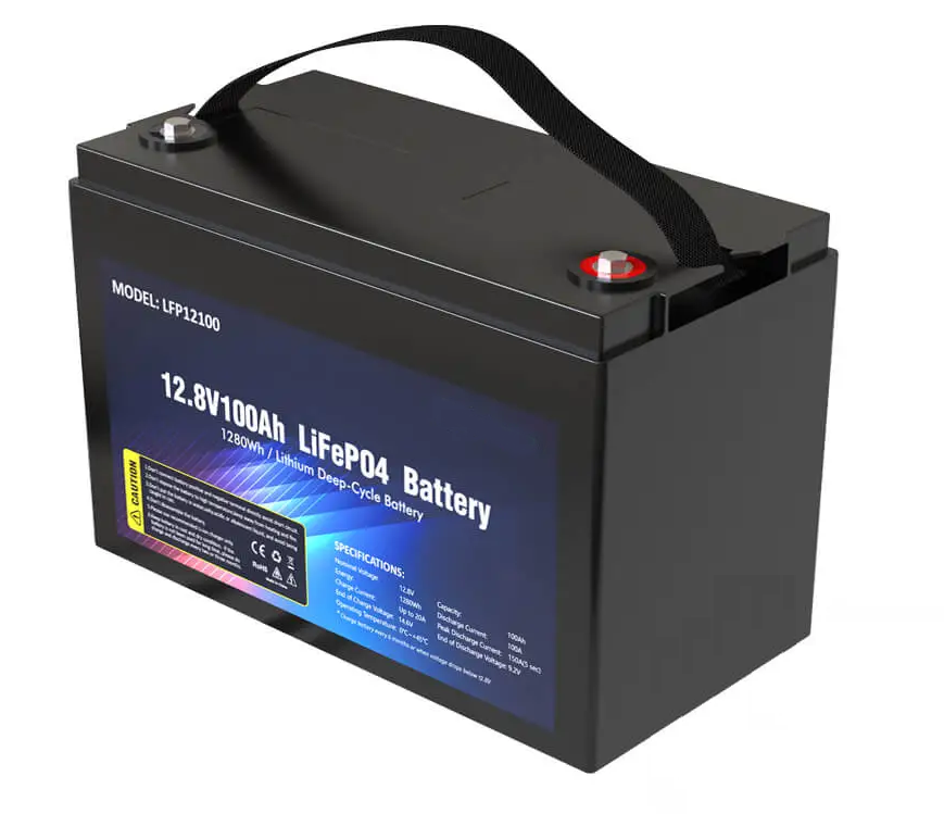 12V100Ah battery for solar street light / France