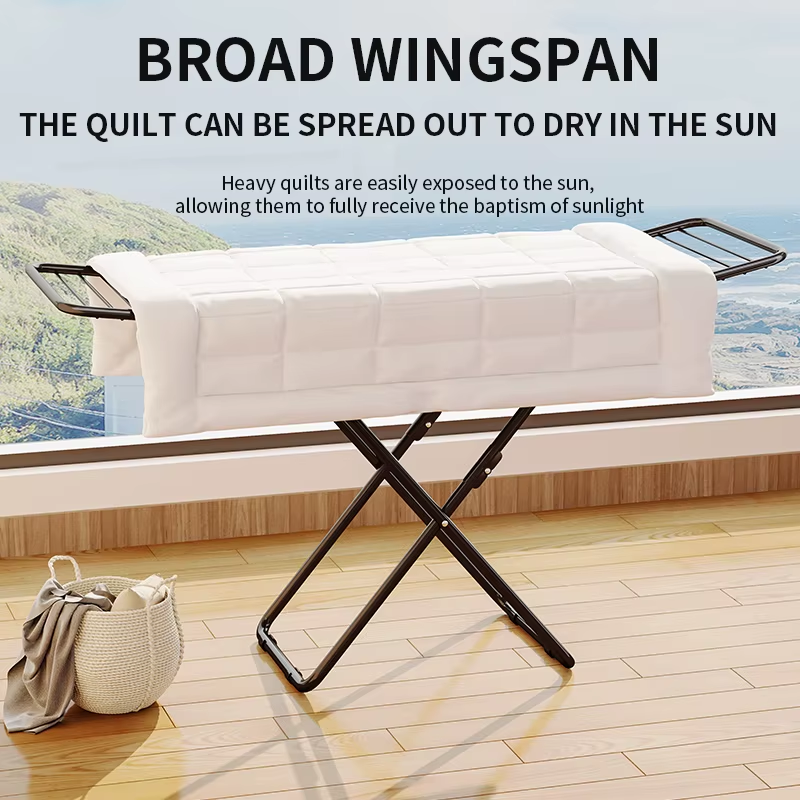 Space-Saving Folding Drying Rack Ideal for Apartment, Dorm and Outdoor Camping