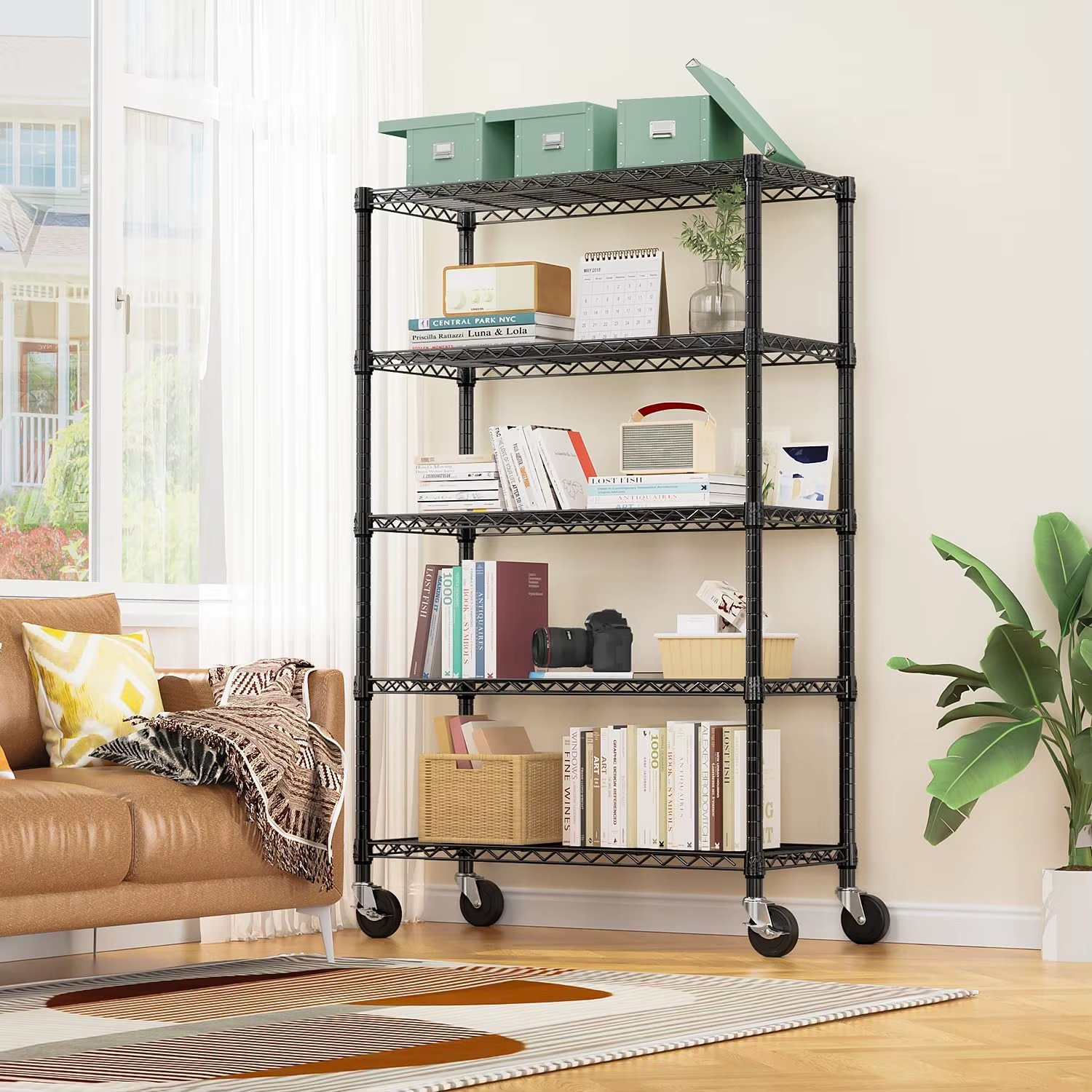 Multi-Functional Bookshelf Design for Library, Classroom and Study Room Decoration