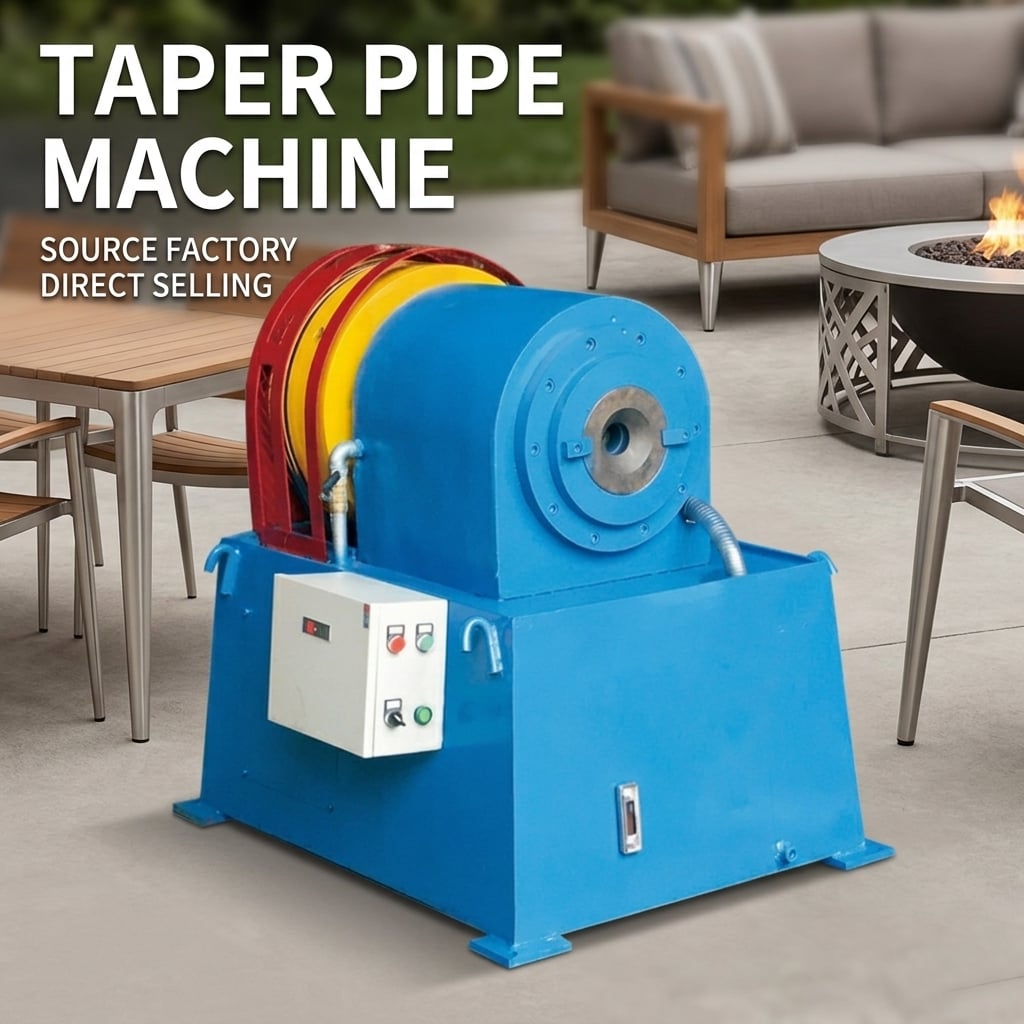 Manual Pipe Rotary Swaging Cone Tube End Taper Forming Machine for Furniture Legs Making
