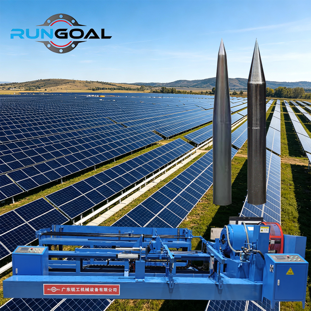 Automatic Pipe Pointing Machine for  Solar Ground Screw Making