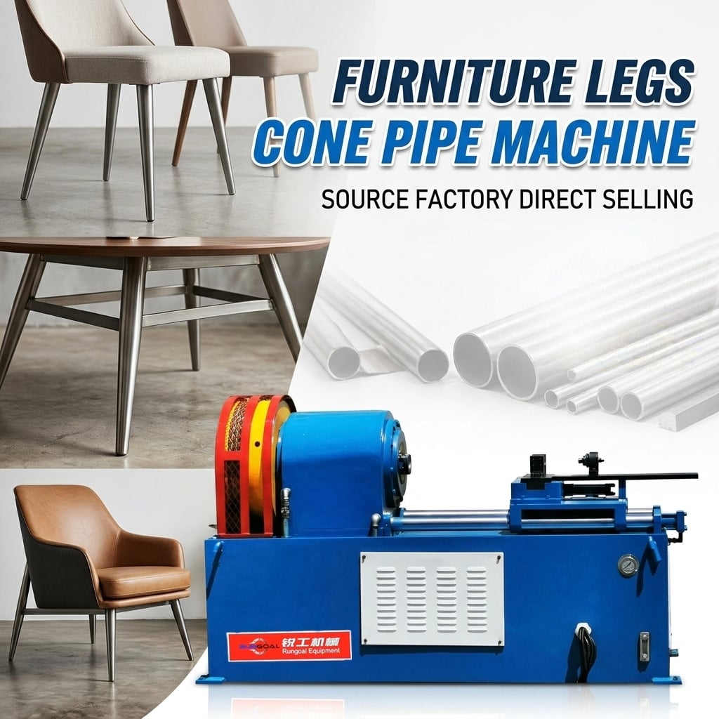 Semi Automatic Metal Tube Taper Forming Machine for Furniture Legs Making