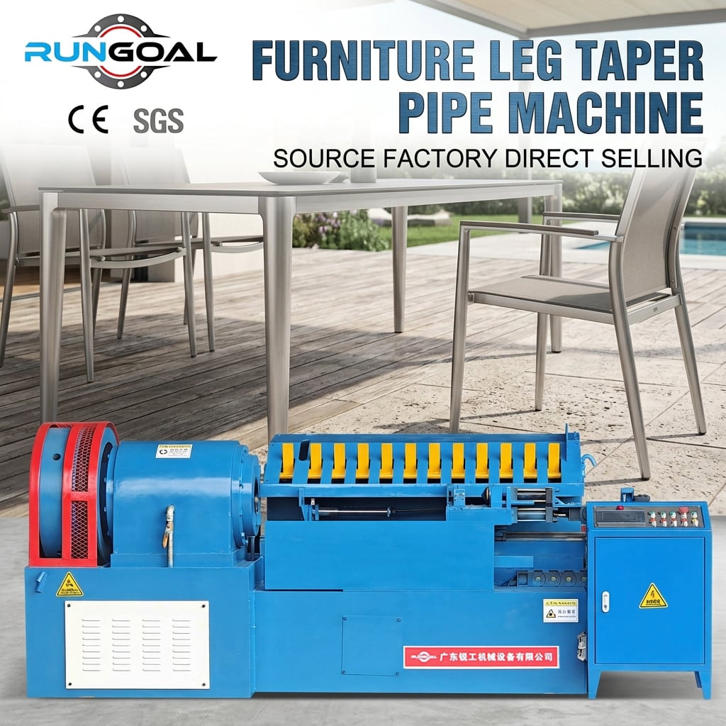 Automatic Furniture Sofa Leg Cone Tube Cone Manufacturing Machine Pipe End Taper Forming Machine